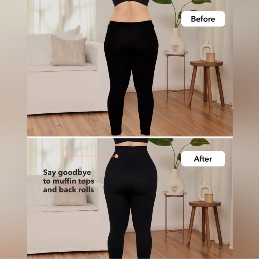 Shapermint Essentials Black Compression Leggings … - image 3